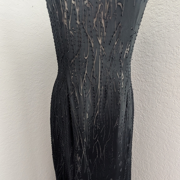 Vintage 100% Silk Beaded Sue Wong - Picture 13 of 15